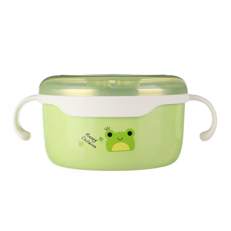 Распродажа мультяшная миска для лапши с крышкой ручкой 620 мл конфетный цвет