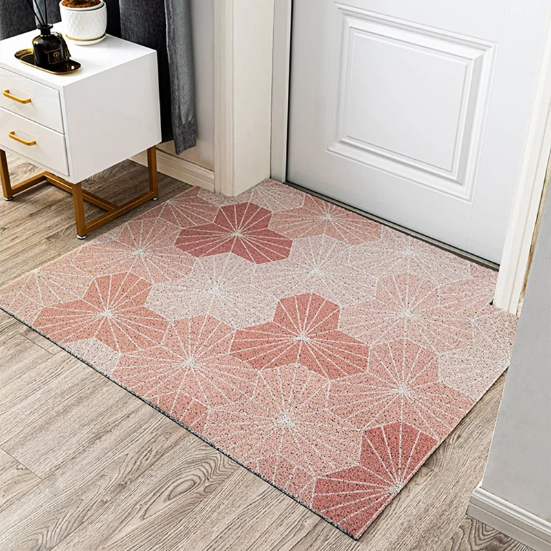 Скандинавский домашний дверной коврик не скользящий мат из ПВХ для кухни спальни