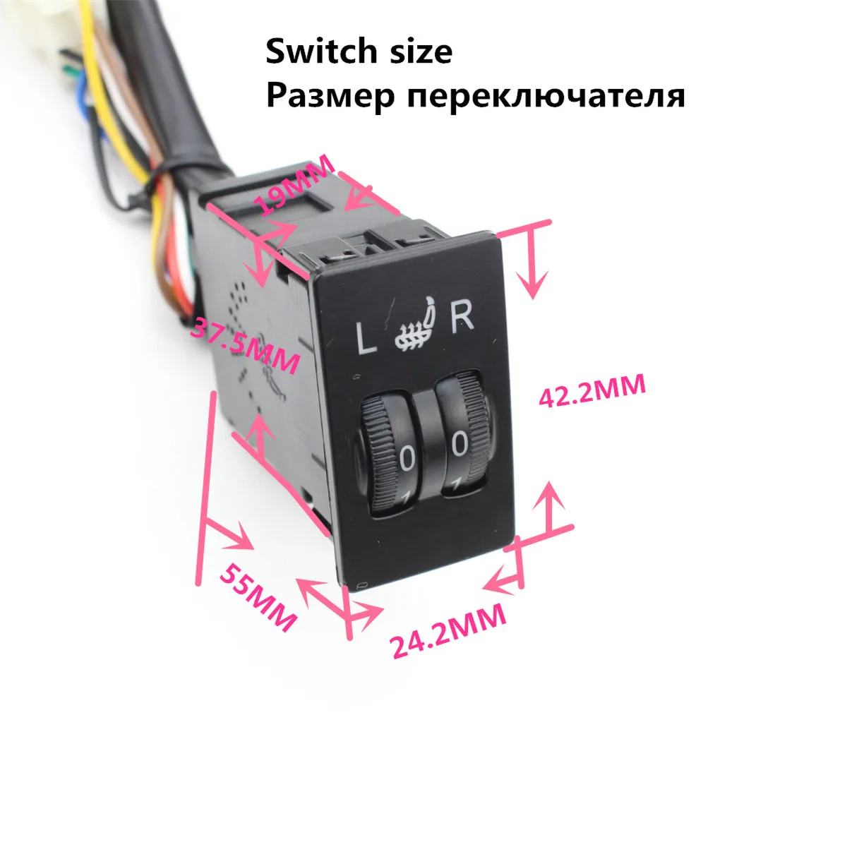 Автомобильные нагревательные колодки из углеродного волокна 12 В с двойным 5