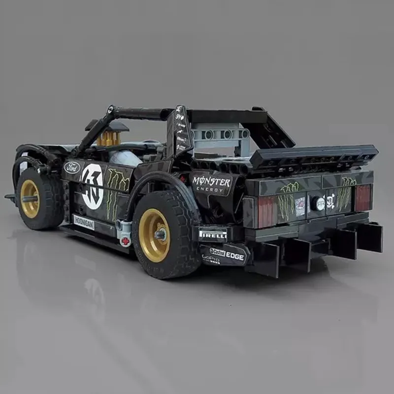 2019 новый мс Ford Mustang Hoonicorn РТР дрейф автомобиль fit дизайн MOC 27623 конструкторные блоки