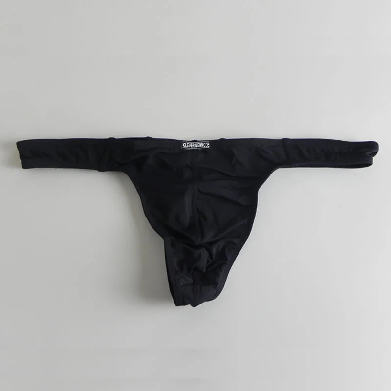 CLEVER-MENMODE 8 pcs Sexy Men Thong and G String Ice Silk Underwear Ultra Thin Panties T-back hombre Underpants Erotic Lingerie
