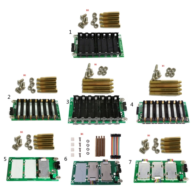 

7S Power Wall Balancer PCB 18650 Battery Holder Case 20/40/60A Protection Board