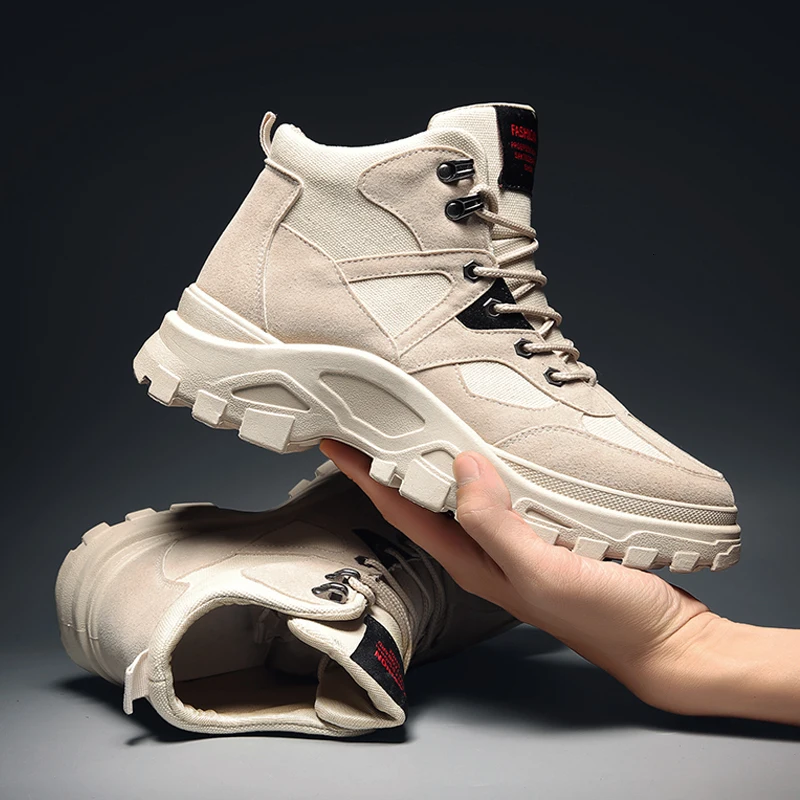 Зимняя мужская повседневная обувь высокого качества для влюбленных мужские