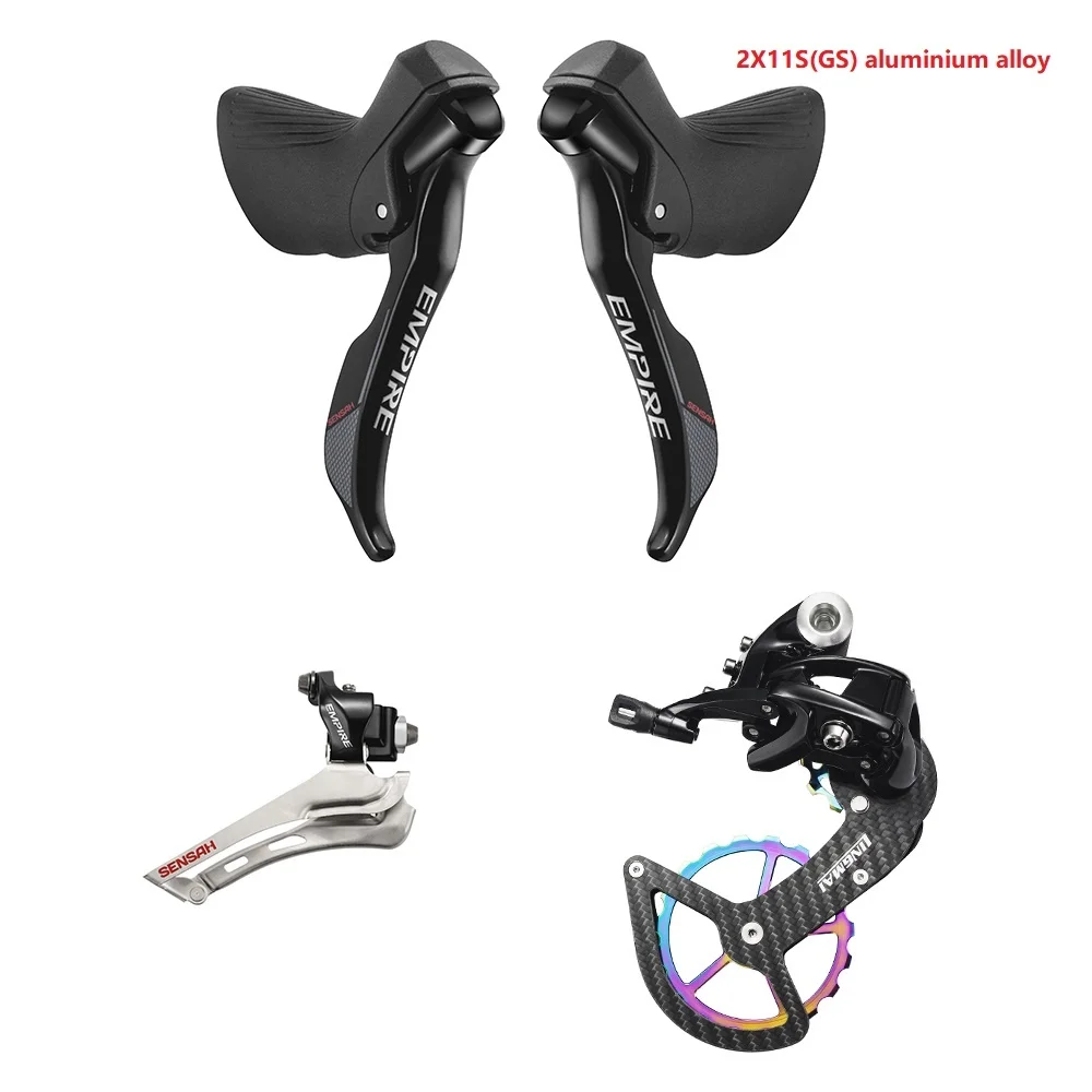 

Groupset 2x11 Speed, 22s Road Groupset, Shifter + Rear Derailleurs + Front Derailleurs, RED, force, Revial