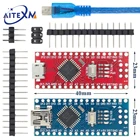 1 шт. синийчерныйкрасный ATMEGA328168P Nano V3.0 контроллер NANO V3 совместимый с nano CH340 USB-кабель драйвера для Arduino