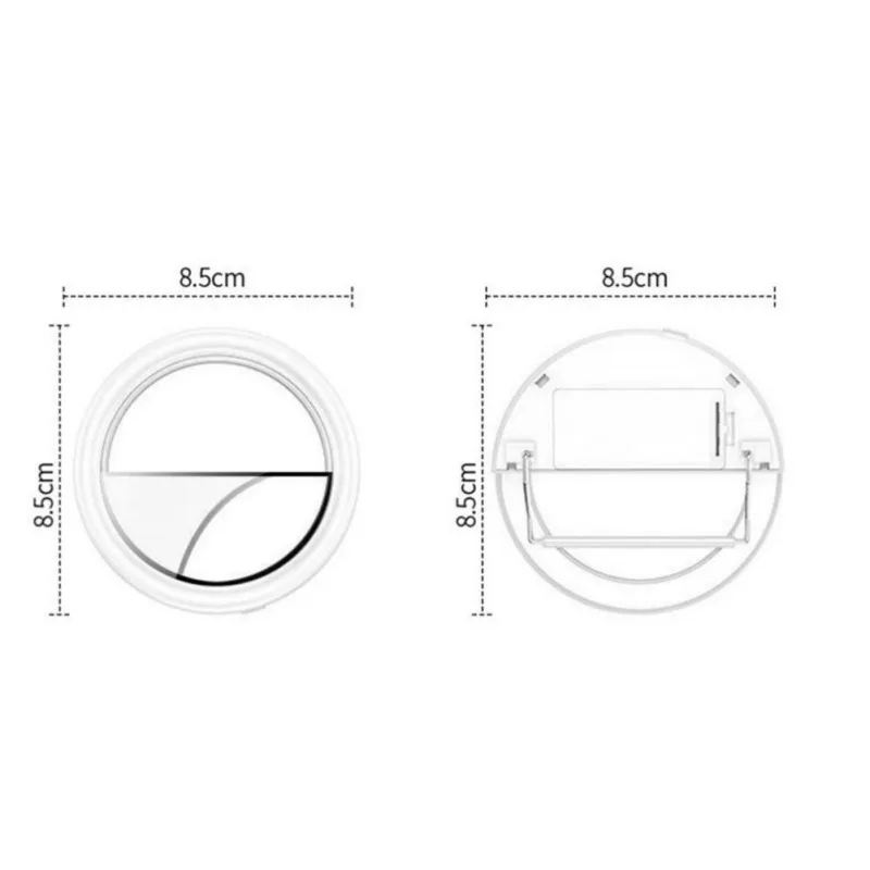 Портативный телефон селфи клип мини кольцевые лампы перезаряжаемый заполняющий
