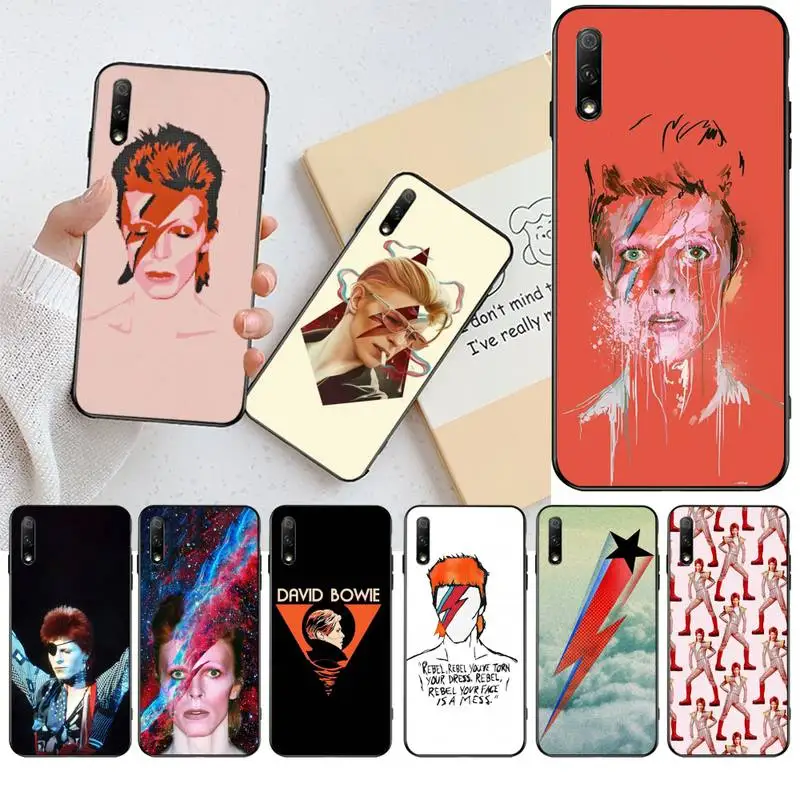 Чехол для телефона PENGHUWAN Дэвид Боуи из ТПУ черный корпус Корпуса Huawei Honor 20 10 9 8 8x 8c 9x