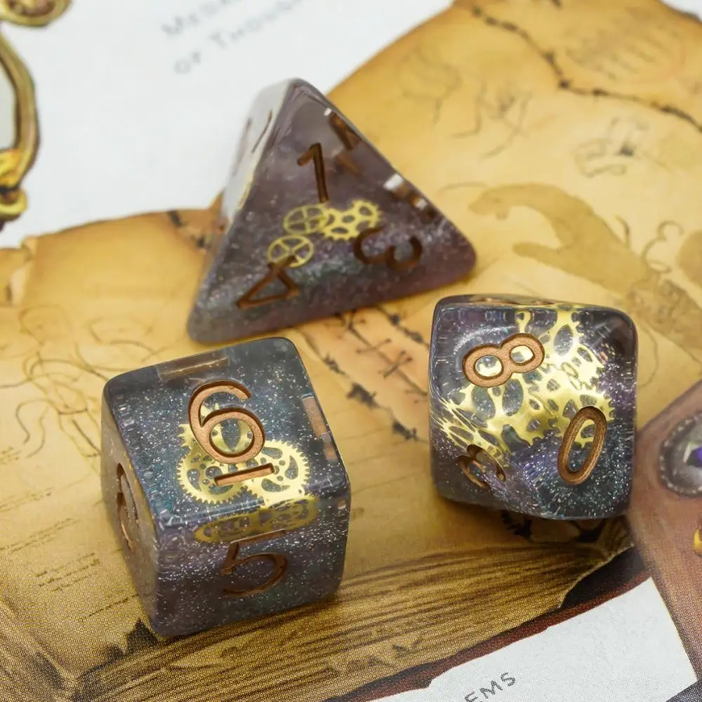 7 шт./компл. шестерни игральные кости DND D &amp Dice D4 D6 D8 D10 % D12 D20 многогранные игровые