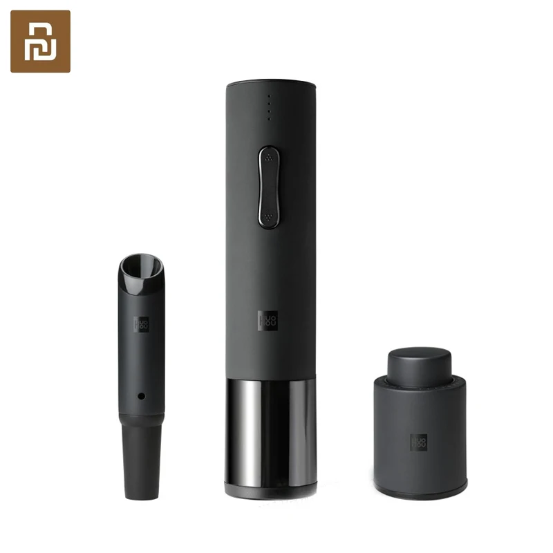

Youpin Huohou Automatic Bottle Opener Electric Red Wine Openers Stopper Fast Decanter Wine Corkscrew Wine Stopper Set Tool