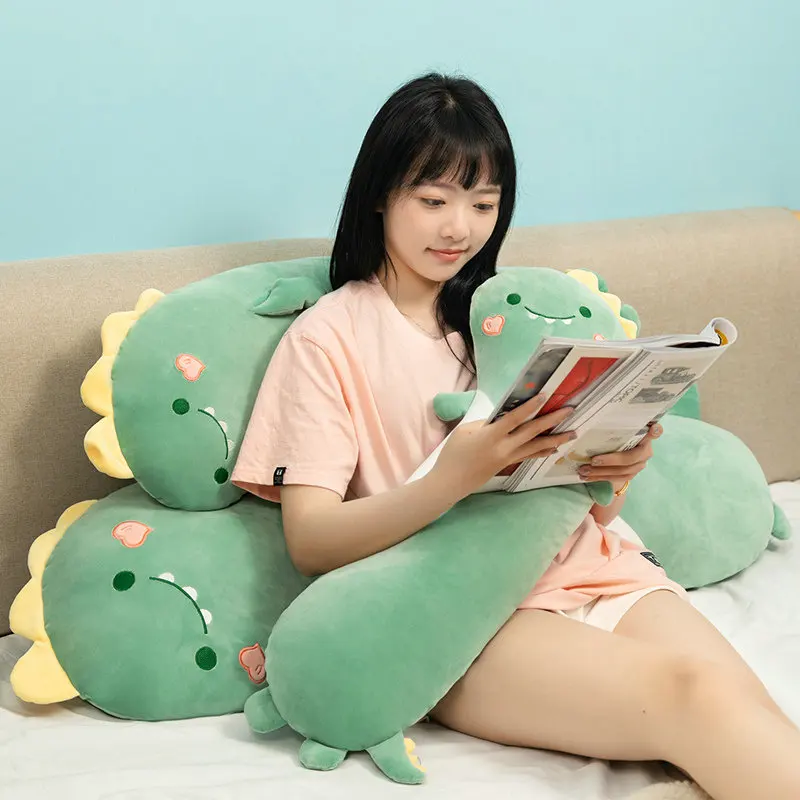 Online Peluches De Dinosaurio, Pingüino, Husky, Unicornio, Kawaii, Almohada Larga, Muñecas De Animales Suaves Para Dormir, Mata Moscas, Juguetes Para Niños, 75-125cm