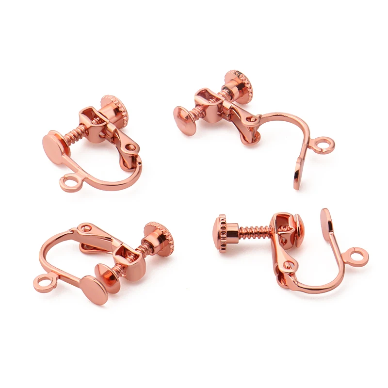 10pcs High Quality Gold 13*19MM U Shape Metal Brass No Pierced Ear Clip Materials Diy Handmade Earrings Jewelry Accessories
