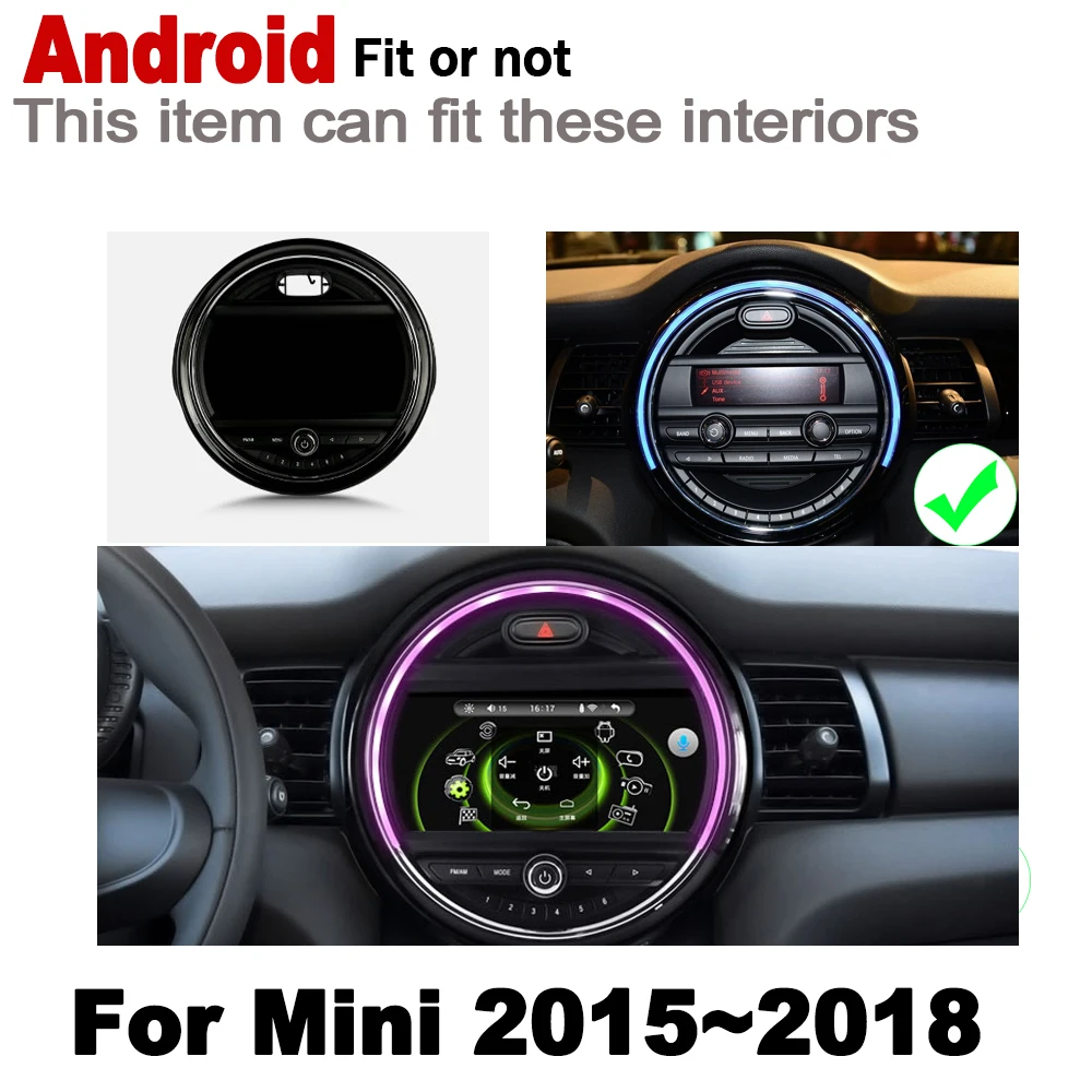 Автомобильный мультимедийный плеер с Android Auto радио для Mini 2015 2016 2017 2018 Countryman R60 DVD GPS 8 ядер стерео WIFI включен.