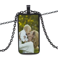 private order personality mothers necklace picture customization baby child dad brother sisters handmade family photo rectangle