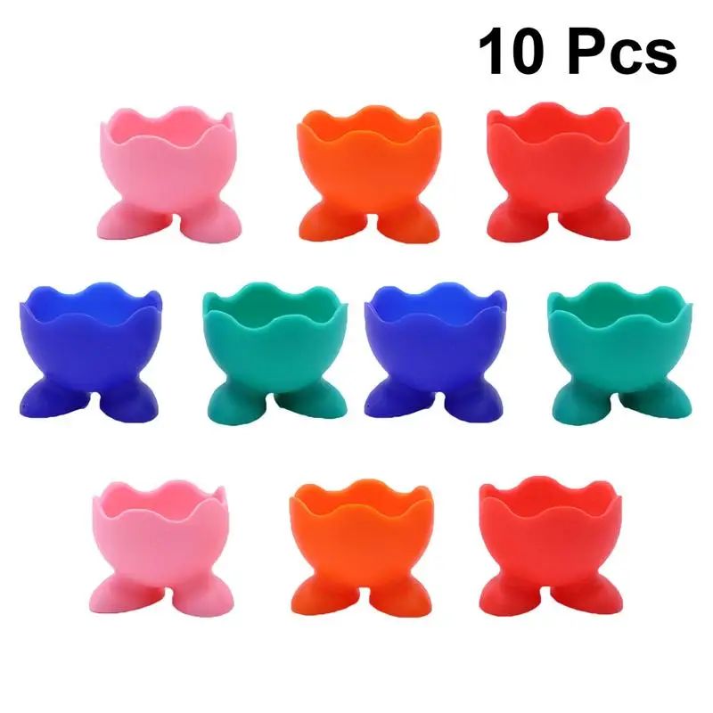 Силиконовые держатели для яиц 1/310 шт. Сервировочные чашки кипячения практичные