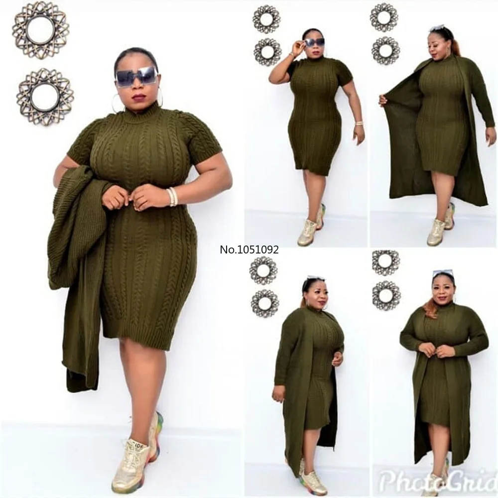 Осень 2020 африканская Женская трикотажная длинная юбка популярное эластичное