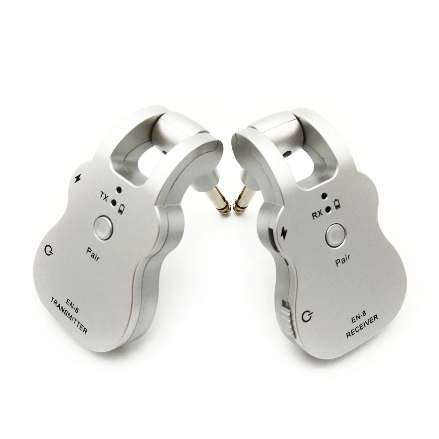 uhf wireless audio transmitter empfänger system usb aufladbare pick up für elektrische gitarre bass musical instrument zubehör free glo