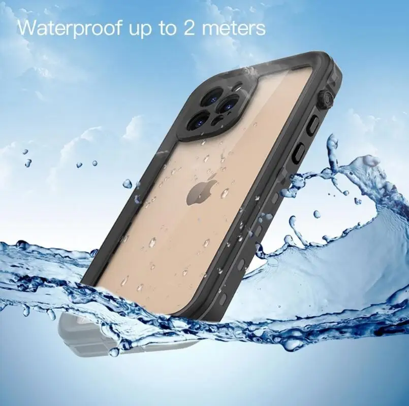 

Waterproof Case For Apple Iphone 12pro Max Anti-drop Phone Case 12 PRO MAX Outdoor 12mini Sports Waterproof Case