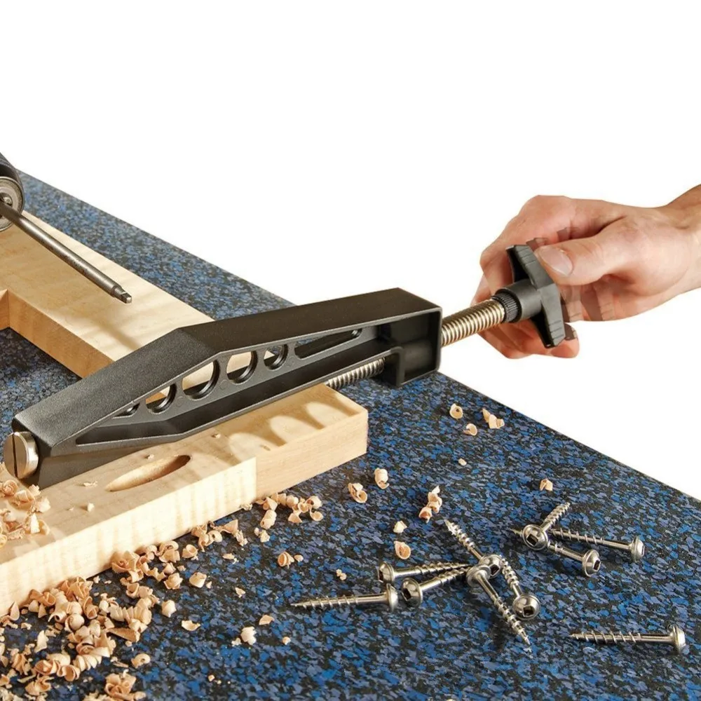 Новый модернизированный зажим для отверстий деревообработки карманы зажима