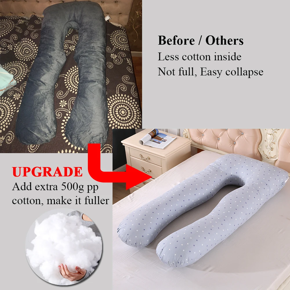 U образная подушка для беременных поддержки сна Подушка на боку всего тела