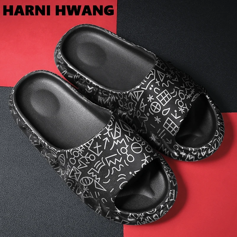 

Мужские и женские модные мягкие и удобные шлепанцы, пляжные уличные износостойкие Простые повседневные сандалии, размеры 40-4, лето 2021