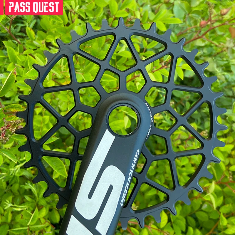 Pass Quest For CANNONDALE Si Ss 0mm Offset Bike Chainwheel 28T--52T Bike Chainrings MTB Parts MTB Chainwheel