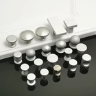 Маленькая алюминиевая ручка для кухонный шкаф, мебель, аксессуары для двери шкафа, разные стили