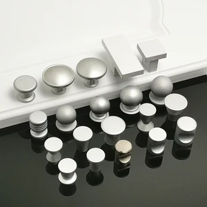 Маленькая алюминиевая ручка для кухонный шкаф, мебель, аксессуары для двери шкафа, разные стили