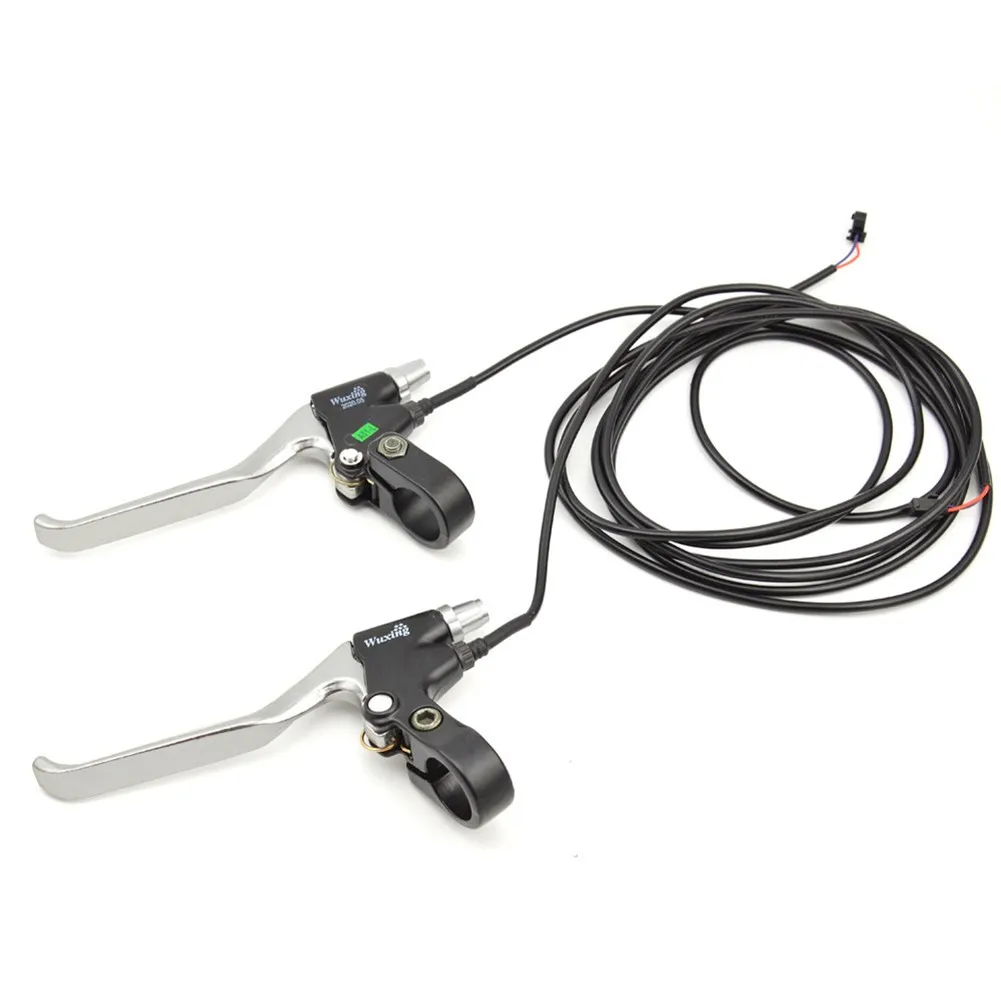 

1Pair E-Bike Cut Off Power Brake Long Cable Brake Lever For Electric Bicycle 22.2MM Handlebar Aluminum Alloy Cycling Parts Acces