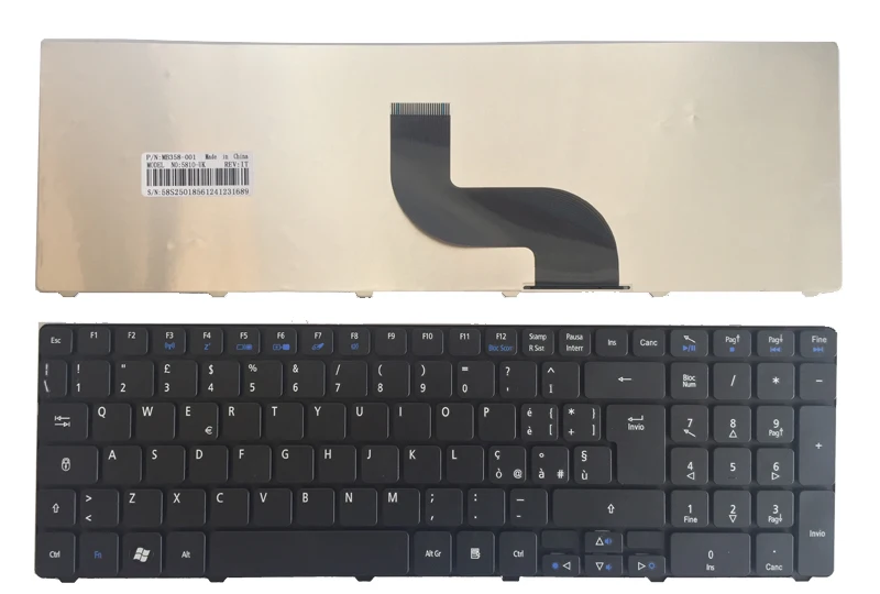Итальянская новая клавиатура для ноутбука ACER 5750G 5536 5536G 5738 5738g 5810 5810T 7735 p5we0 5410 5252 5750