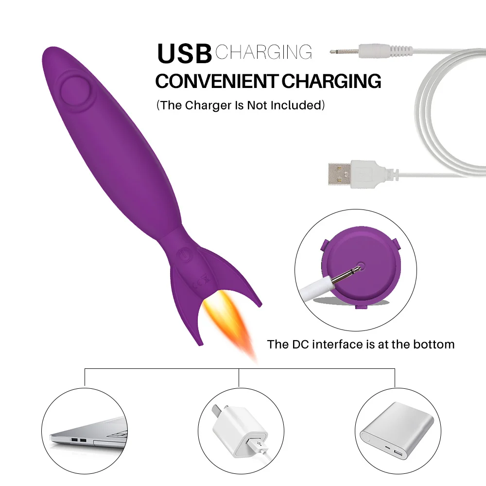 Медицинский силиконовый вибратор для точки G 10 режимов водонепроницаемые умные