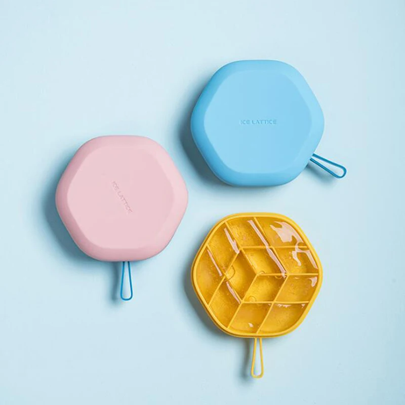 Креативная шестиугольная форма для льда холодильник коробка бытовой Diy лоток