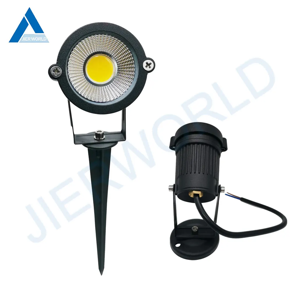 Садовое украшение открытый DC12V 3 Вт 5 7 9 COB AC 110 в 120 220 240 В светодиодный светильник