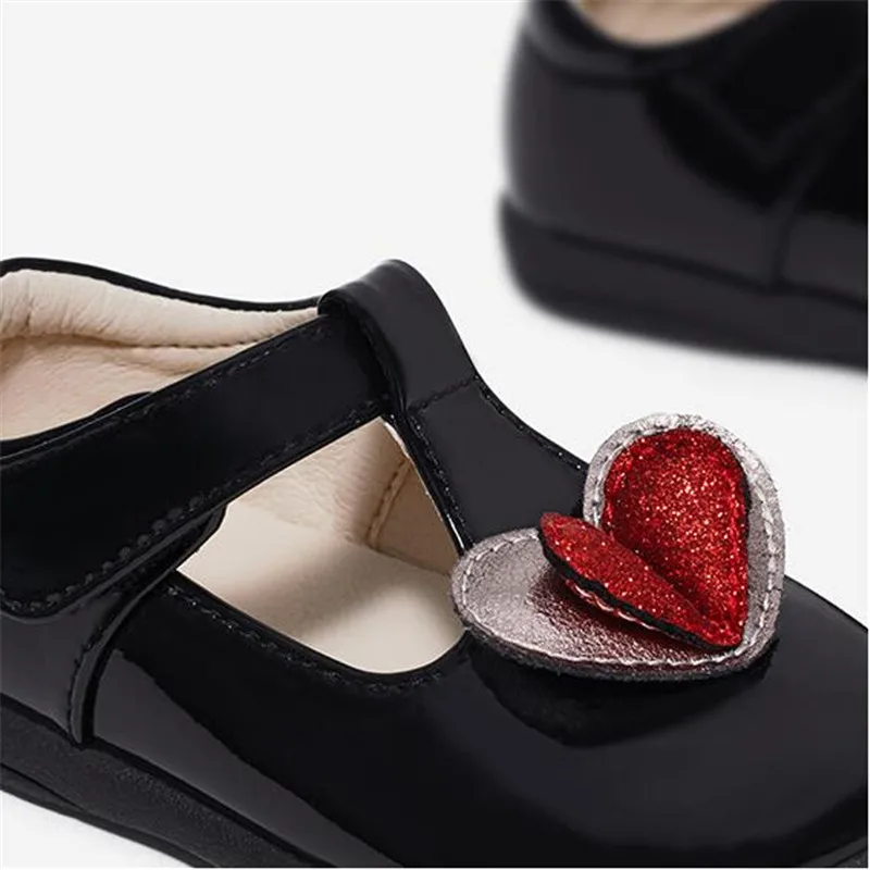 

Children's Genuine Leather Shoes New Soft Baby Toddler Red Loafers Little Girls Princess Wedding Shoe