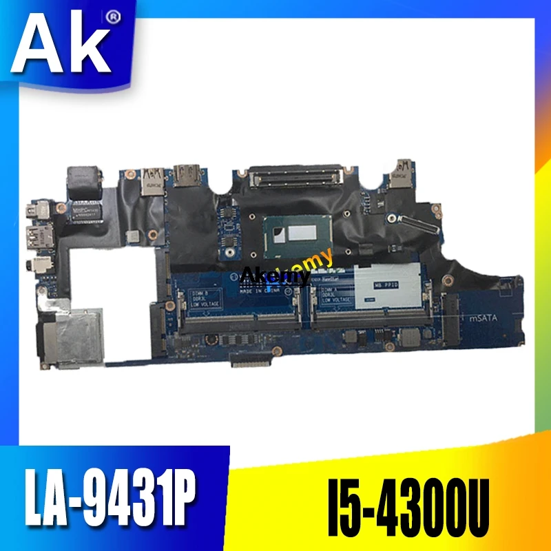 

Материнская плата для ноутбука VAZ50 LA-9431P для Dell Latitude E7240 материнская плата для ноутбука CN-0GMYR8 0GMYR8 GMYR8 i5-4310u протестирована