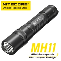 nitecore mh11 flashlight outdoor trekking night fishing super bright torch light with 18650 battery lightweight usb rechargeable