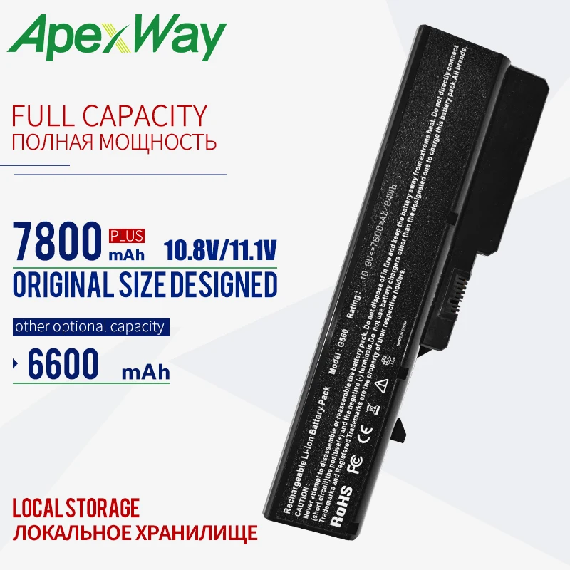 11,1 V аккумулятор для Lenovo IdeaPad G560 V360 V370 V470 B470 G460A/L G560 Z460 Z465 Z560 Z565 LO9S6Y02 LO9L6Y02 L10P6Y22 B570E