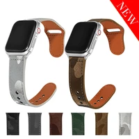 leather strap for apple watch band 44mm 40mm replacement wirst for apple watch strap for iwatch band 38mm 42mm series6 5 4 3 2 1