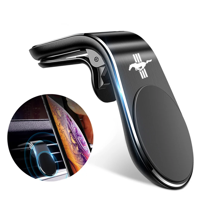 Металлический магнитный автомобильный держатель для телефона Ford Mustang Fiesta Fusion Mondeo