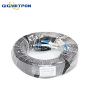 single mode g675a1 core outdoor 3 steel 4 core 4lcupc 4lcupc connector outdoor drop in optical fiber jumper with black jacket