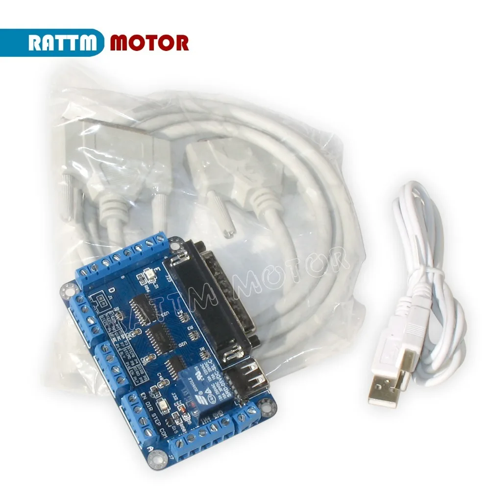2 Axis CNC controller kit NEMA23 stepper motor 270oz-in 1.8N &amp CW5045 driver 4.5A current 50V/DC 5Axis breakout board | Обустройство