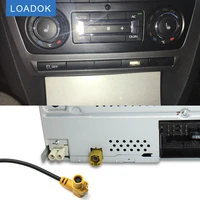 car rcd510 rns315 radio extend usb 4 pin female male interface cable adapter for skoda octavia android gps button headunit panel
