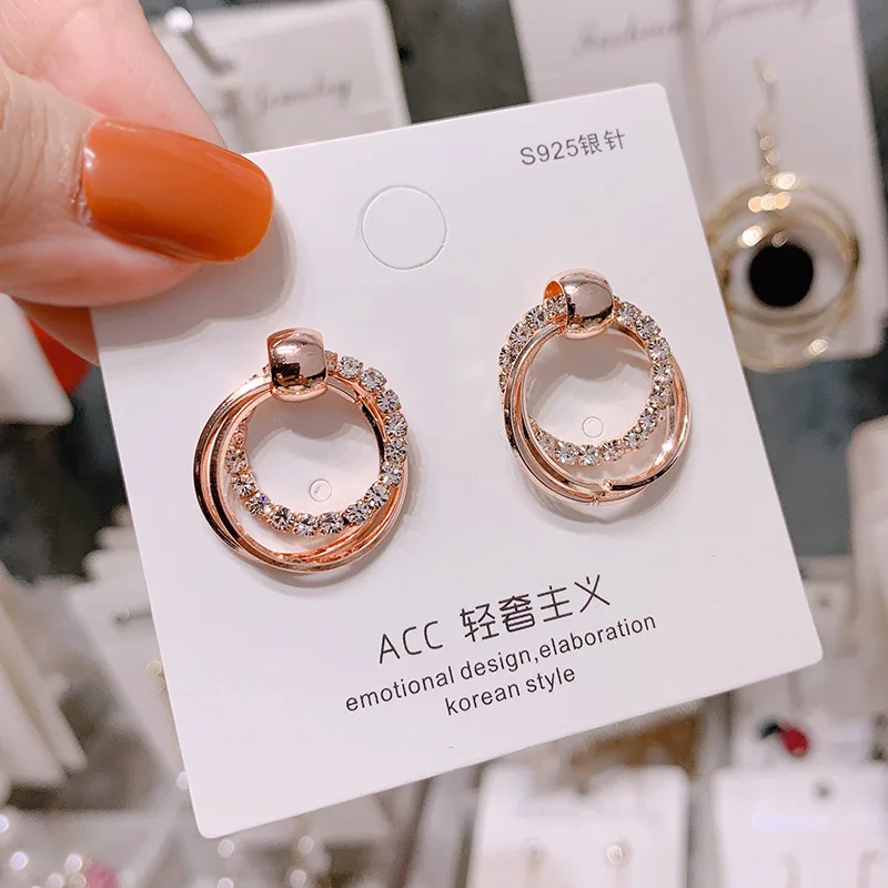 Серебряные иглы длинные женские серьги с жемчугом модные темперамент простые анти-аллергические серьги летние индивидуальные сетчатые украшения - Окраска металла: 1.69