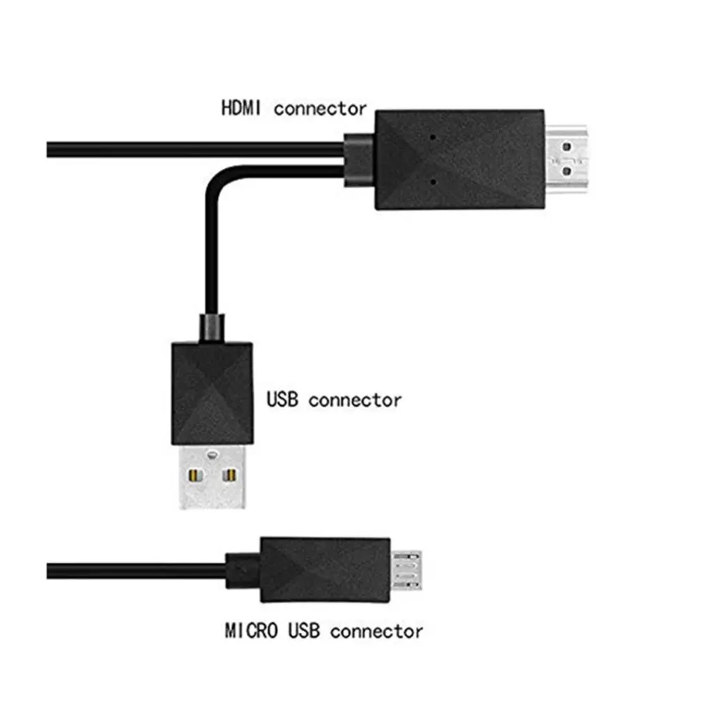 Универсальный Android телефон MHL Micro USB к HDMI 1080P HD ТВ кабель адаптер |