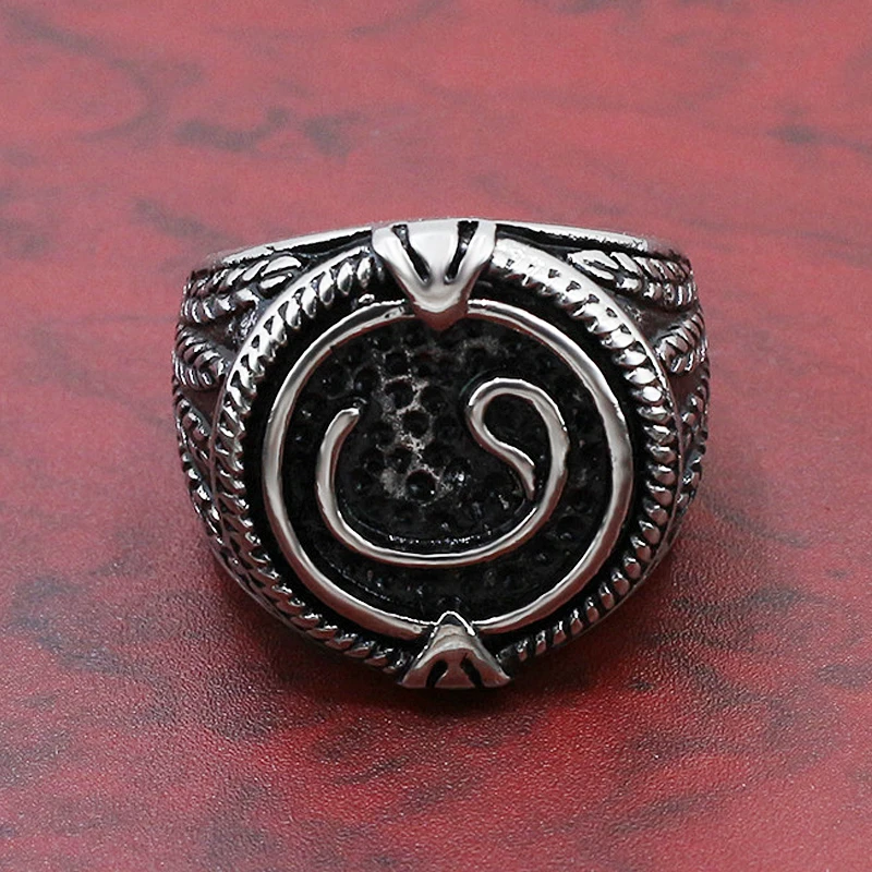 Готический древний амулет кольцо руны мужские Boyes Нержавеющая Сталь Пшеницы с
