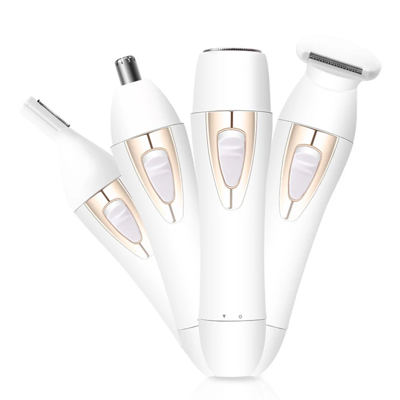 4 в 1 бикини триммер для Для женщин волосяной покров лица безболезненного