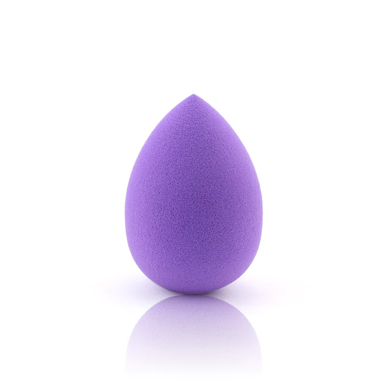 Purple Новейший цвет, 1 шт., мягкая основа для макияжа, губка, косметическая пудра, гладкая губка для макияжа, косметический инструмент для лица - Цвет: Purple
