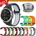 Ремешок силиконовый для Garmin Fenix 6X Pro 5 Plus 6 MK1, быстросъемный браслет для наручных часов Fenix 5X 935, 22 26 мм