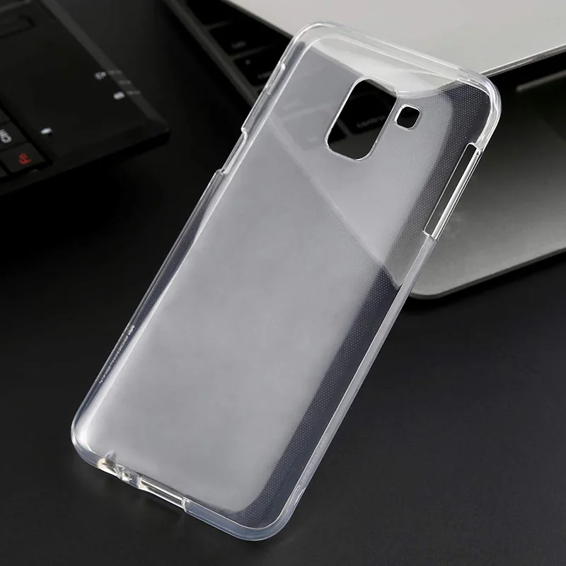 Прозрачные чехлы-Бампер для Samsung Galaxy J6 2018 мягкий силиконовый чехол из ТПУ камеры