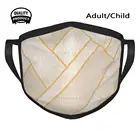 Воздухопроницаемая мягкая маска для рта с геометрическим рисунком