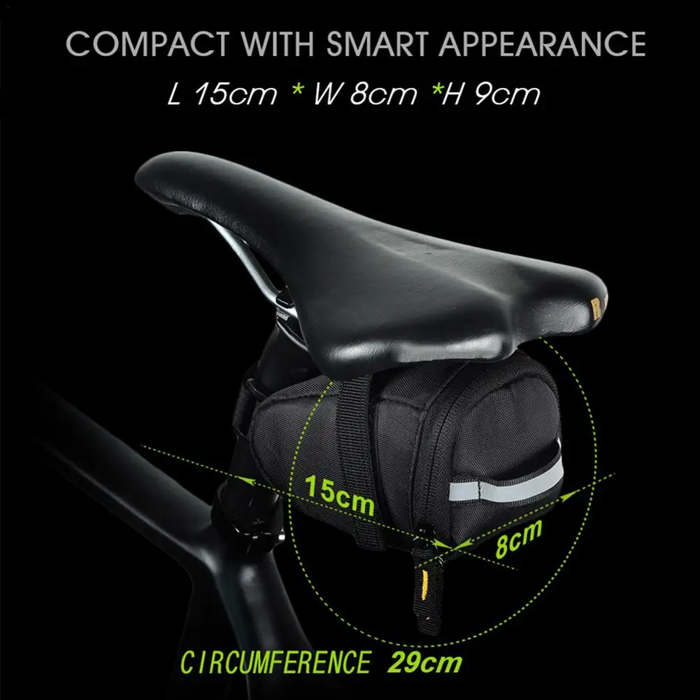 Bicycle Tire Repair Kits Storage Bag Ultralight Tail Saddle MTB Road Inner Saddlebag Dropship | Спорт и развлечения